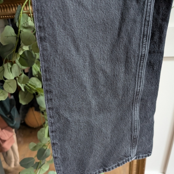 Agolde Black Straight Leg Jeans - Picture 7 of 11